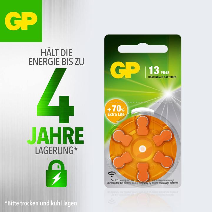 Actual product image GP Batteries 103249 (6 pcs., ZA13 GP, 290 mAh)