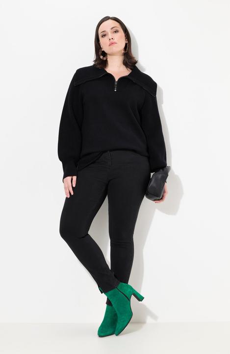 Produktbild Ulla Popken Jeans Sarah, schmales Bein, Stretchdenim, Saumschlitz (52)