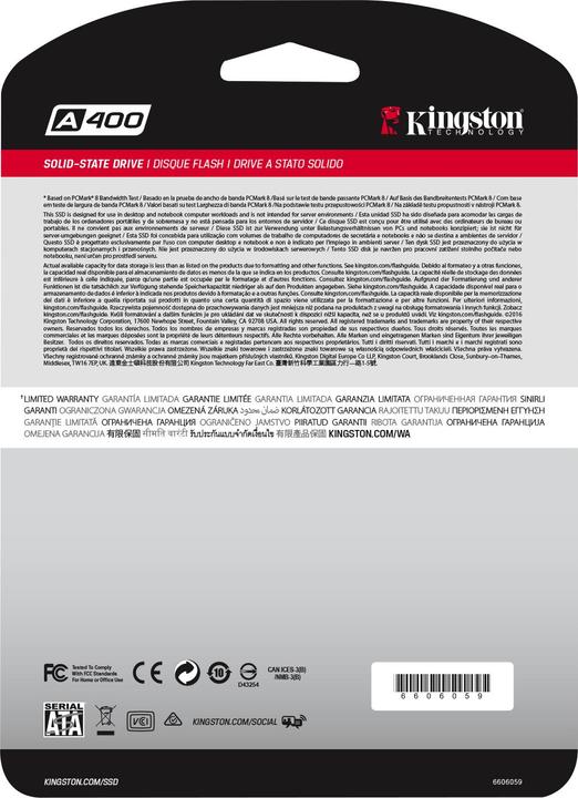 Productafbeelding Kingston A400 (240 GB, 2.5")