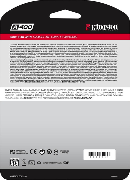 Actual product image Kingston A400 (240 GB, 2.5")