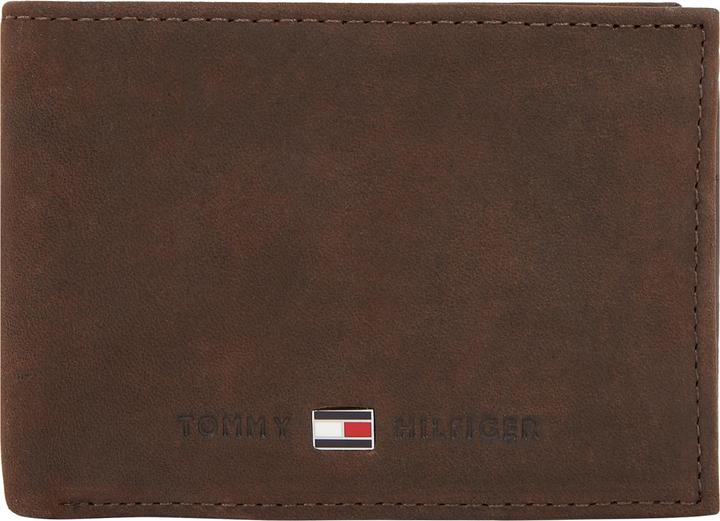 Image du produit Tommy Hilfiger Porte-monnaie pour homme Johnson Mini CC Flap Coin Pocket Pocket en cuir, Brown, On