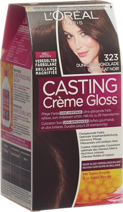 Actual product image L'Oréal Paris Casting Cream Gloss (323 Dark chocolate)