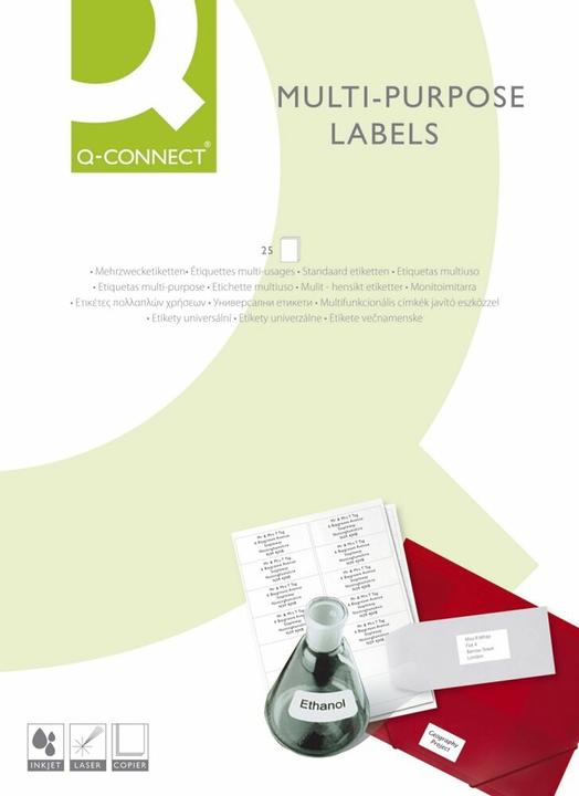 Actual product image Q-Connect Label Universal 52,5x29,7 mm white