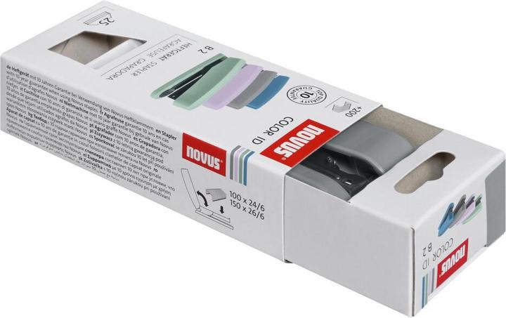 Produktbild Novus Heftgerät B2 ColorID 2.0 smart grey (25 Blätter)