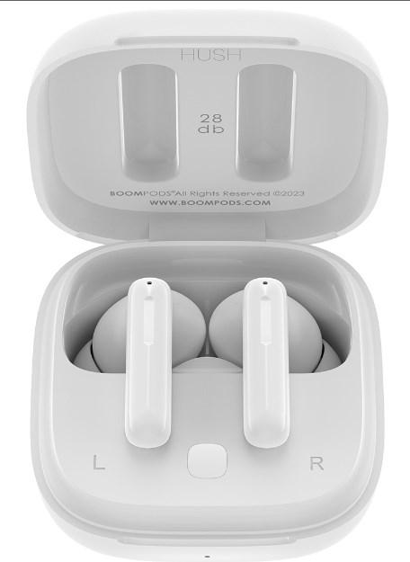 Actual product image Boompods Bassline Hush White (ANC, 30 h, Wireless)