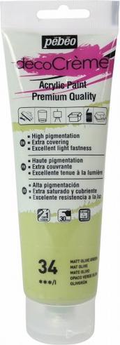 Actual product image Pebeo Decocrème Matt acrylic paint (120 ml)