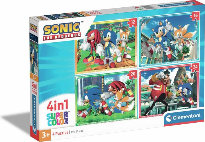 Immagine prodotto Clementoni Puzzle Sonic, 4in1 (12 pezzi)