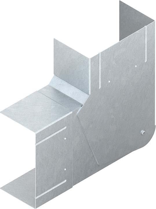 Actual product image Niedax GK vertical corner 90° single-leaf symmetrical 170x61mm rw (17 cm)
