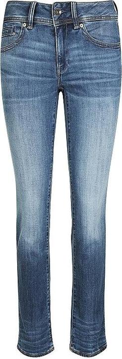 Actual product image G-Star Midge Zip Mid Straight Jeans medium indigo aged (W26/L32)