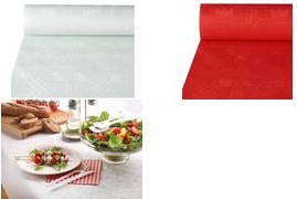 Produktbild Papstar Papiertischtuchit Damastprägung (120 x 800 cm)
