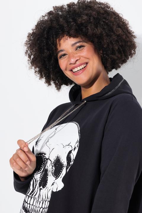Actual product image Angel of Style A-line hoodie with skull and decorative seams (56)