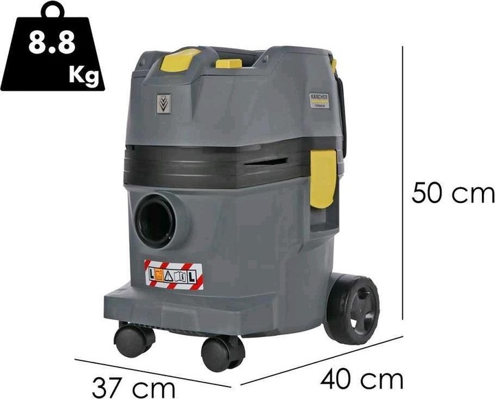 Actual product image Kärcher Professional Rechargeable wet and dry vacuum cleaner, 22/1 Ap Bp L, battery powered. (Wet dry vacuum cleaner)