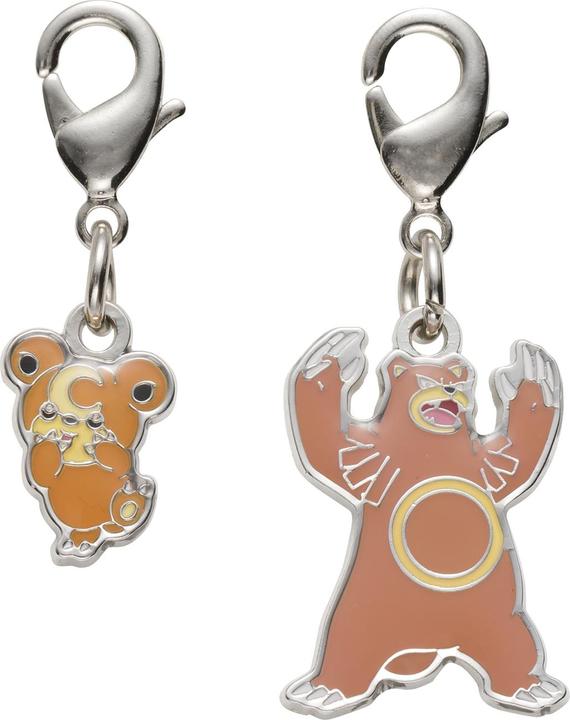 Actual product image Pokémon Pokemon Center - Teddiursa, Ursaring key ring - 2 pieces