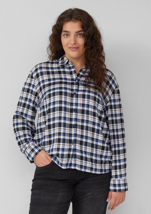 Immagine prodotto s.Oliver Bluse Karierte Hemdbluse mit Raffung am Rücken (46)