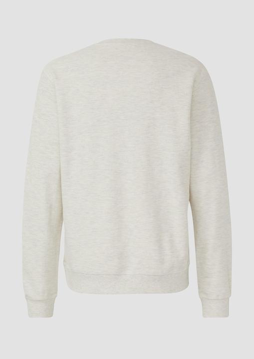 Produktbild s.Oliver Sweatshirt Strukturiertes Sweatshirt mit Rippbündchen (M)