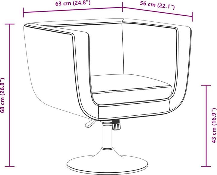 Actual product image vidaXL Sessel