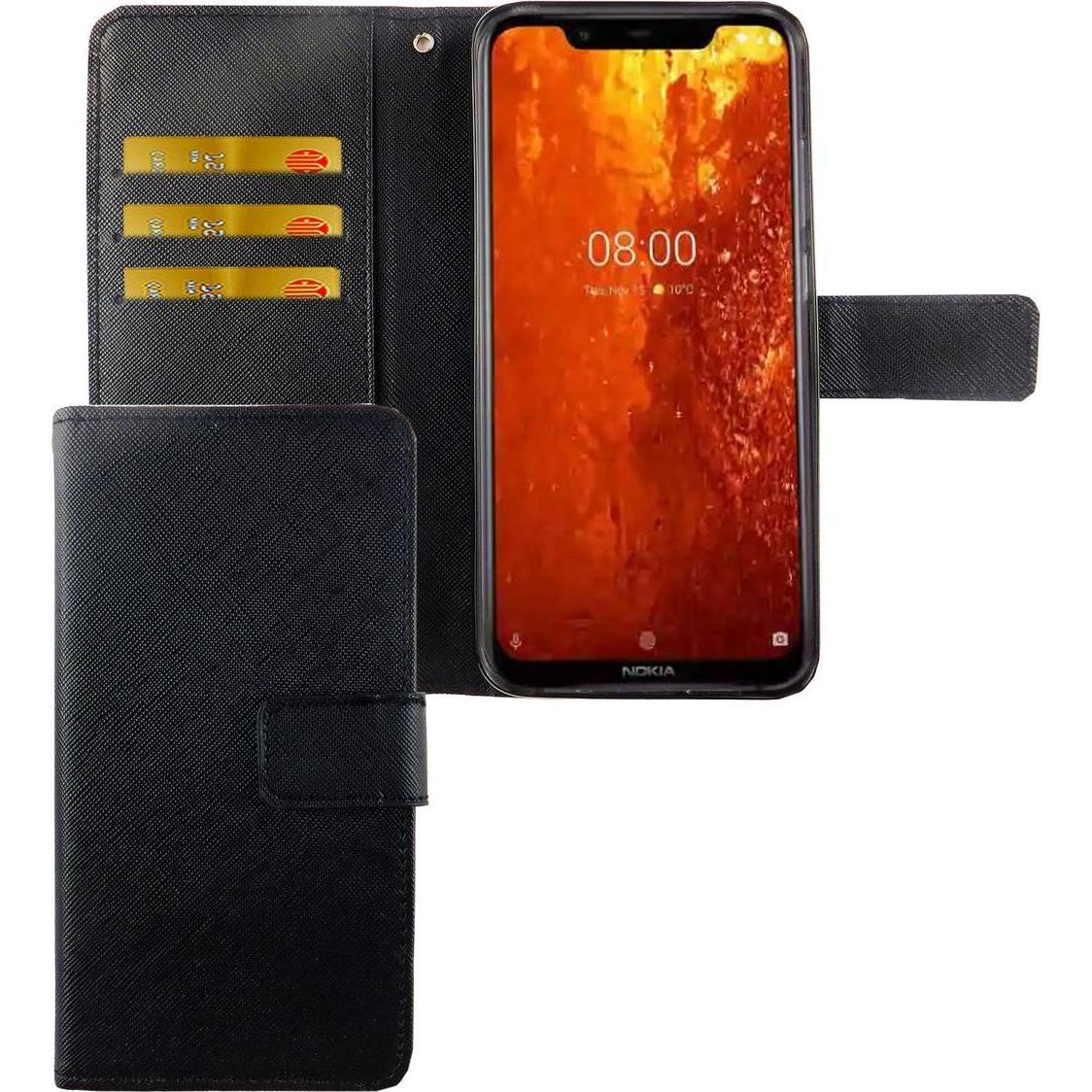 Thumbnail - König Design Hülle Handy Schutz für Nokia 8.1 Case Cover Tasche Wallet Etui Handyhülle Bumper (Nokia 8.1), Smartphone Hü...