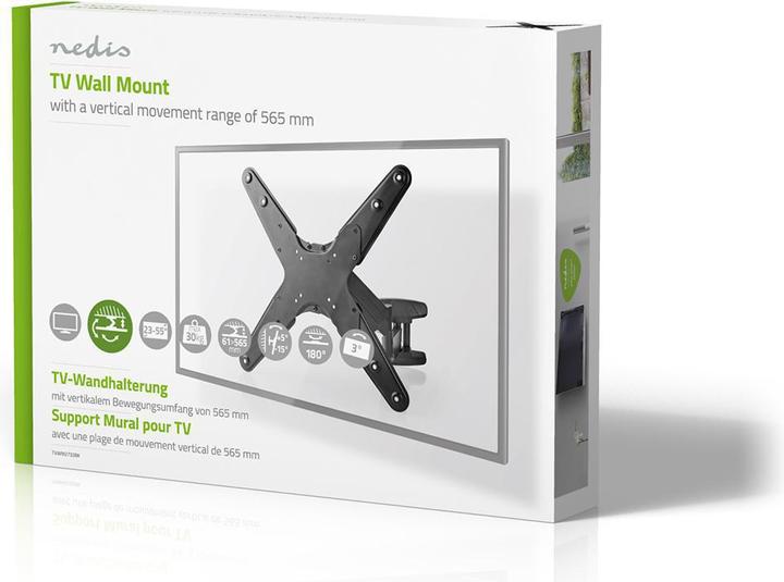 Produktbild Nedis Schwenkbare TV-Wandhalterung, 23-55" (Wand, 30 kg, 23" - 55")
