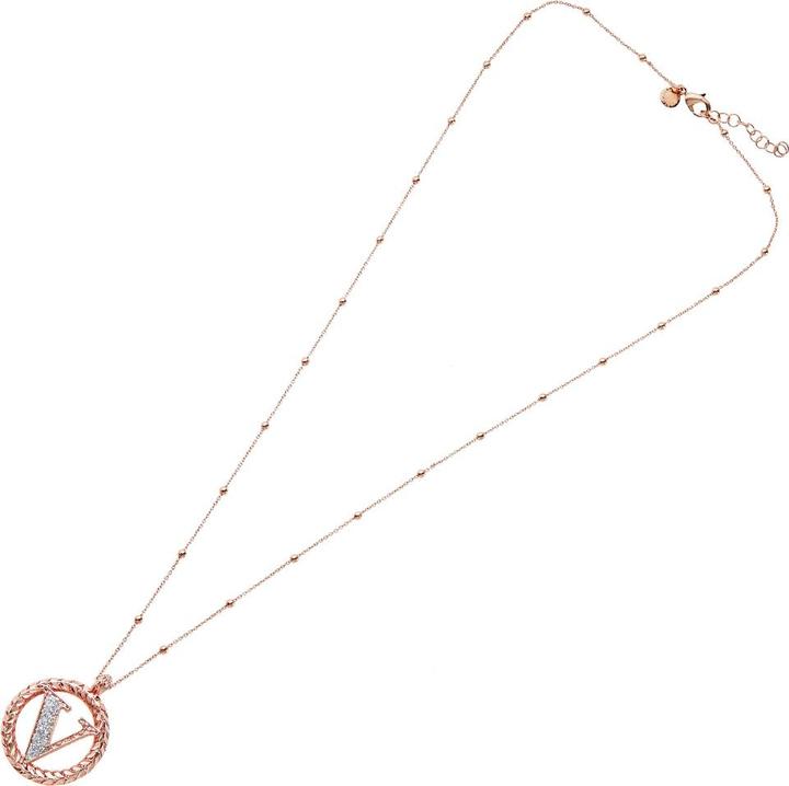 Immagine prodotto Ottaviani Collana in bronzo oro rosa con glitter argento