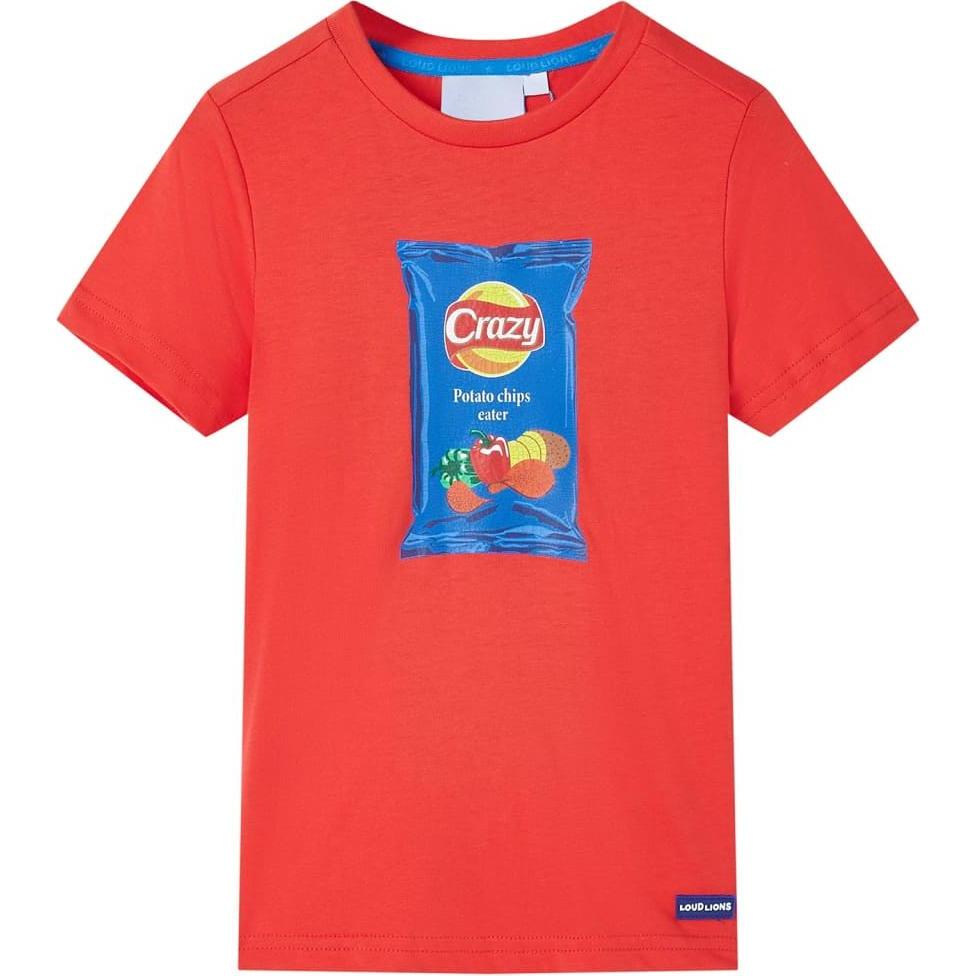 VidaXL, Jungen, Shirt, Jensen, Rot, (140)