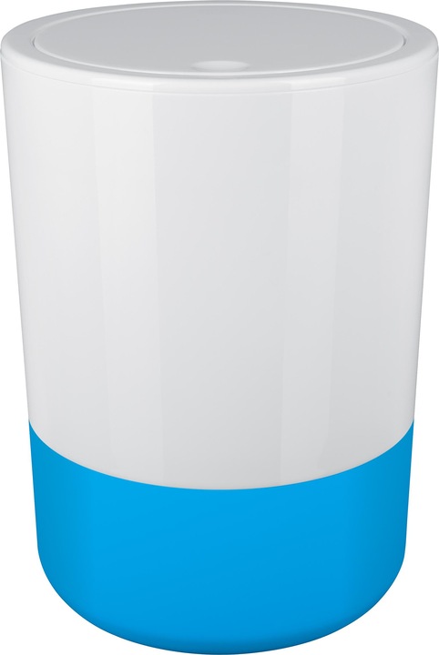 Blue, white