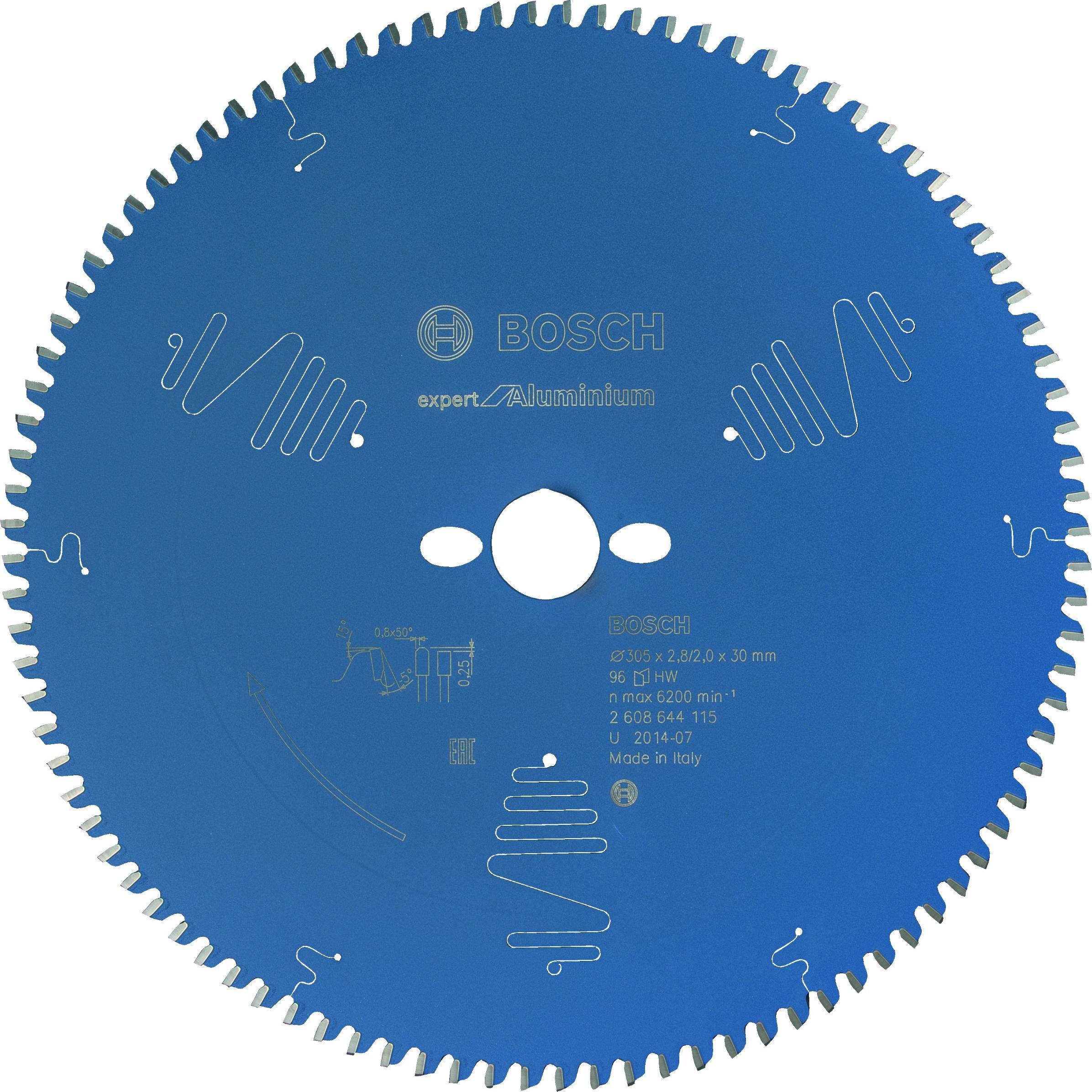 Bosch Professional Zubehör, Sägeblatt, Kreissägeblatt Expert for Aluminium, 305 x 30 x 2,8 mm, 96
