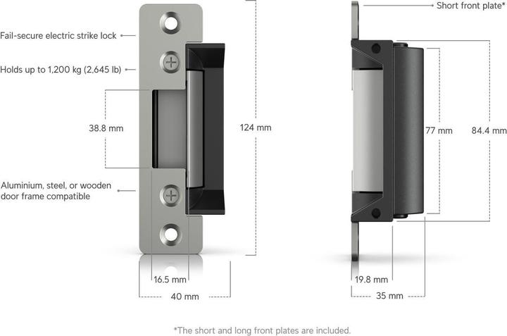 Actual product image Ubiquiti Access Lock Electric (Wooden door, Indoor)