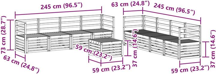 Produktbild vidaXL Outdoor-Sofa