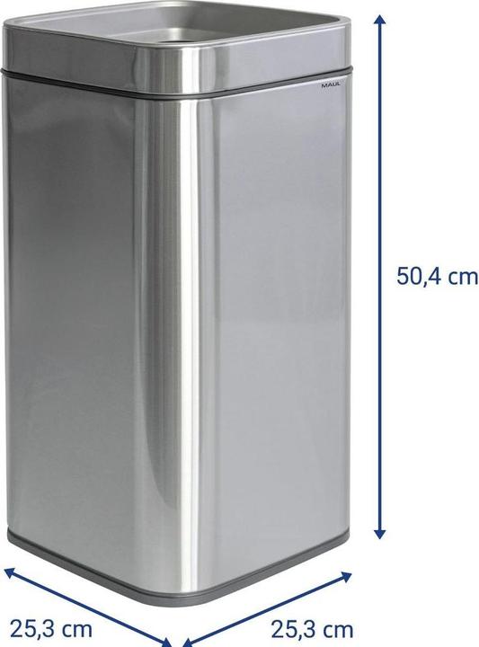 Produktbild Maul Abfallbehälter MAULprime 25l Edelstahl offen (25 l)