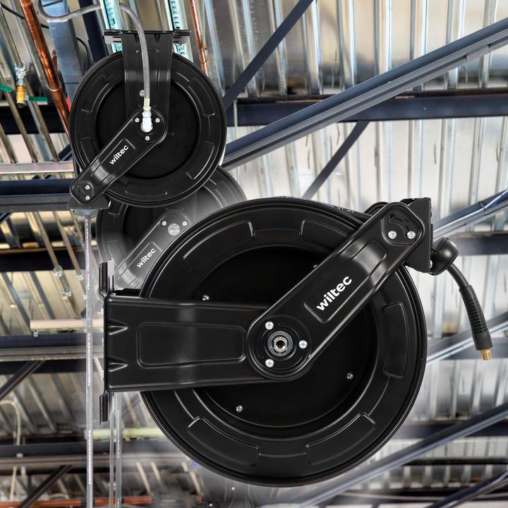 Produktbild Wiltec Druckluft Schlauchtrommel 20m Druckluftschlauchtrommel 20bar Aufroller