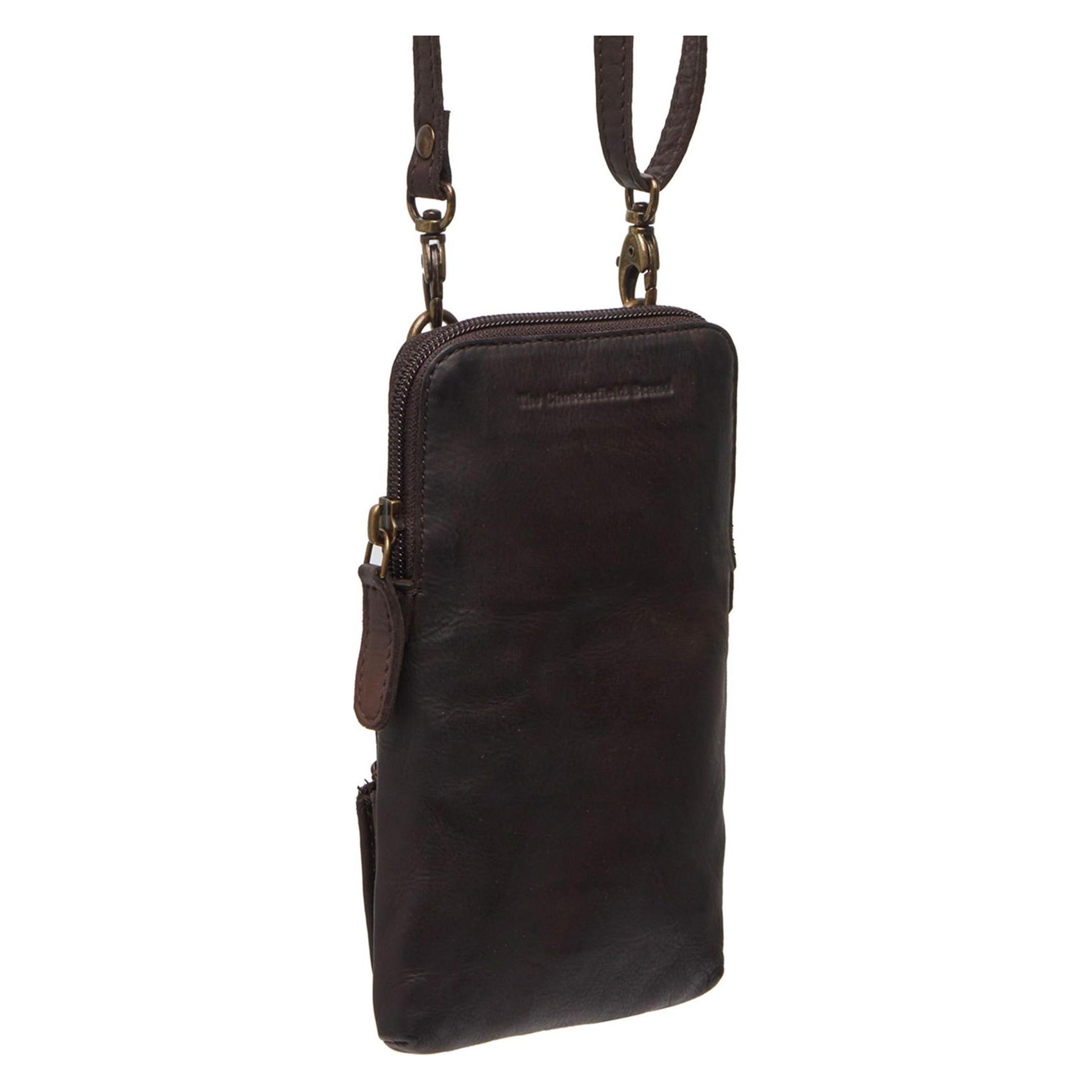 The Chesterfield Brand, Damen, Handtasche, Cuba Handytasche Leder 10 Cm, Braun