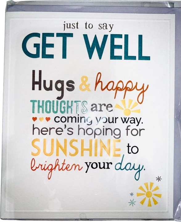 Immagine prodotto Generic Just To Say Get Well Biglietto d'Auguri (1 pz.)