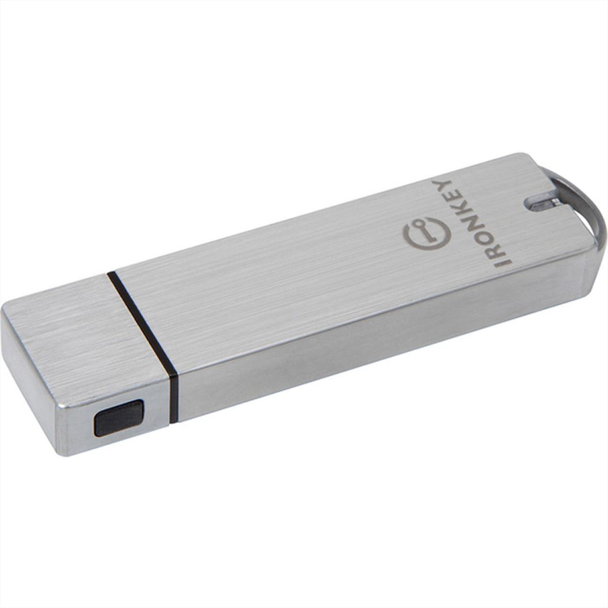 Thumbnail - Kingston IronKey Basic S1000 Encrypted (8 GB, USB-A, USB 3.0), USB Stick, Silber