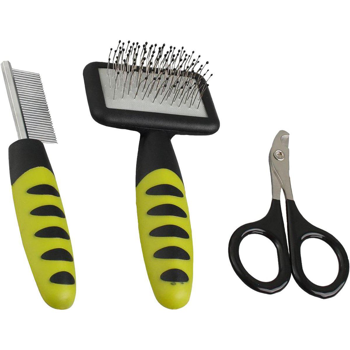 Karlie Pflegeset (Kamm, Bürste, Nagelschere) (Nager), Tierpflegemittel