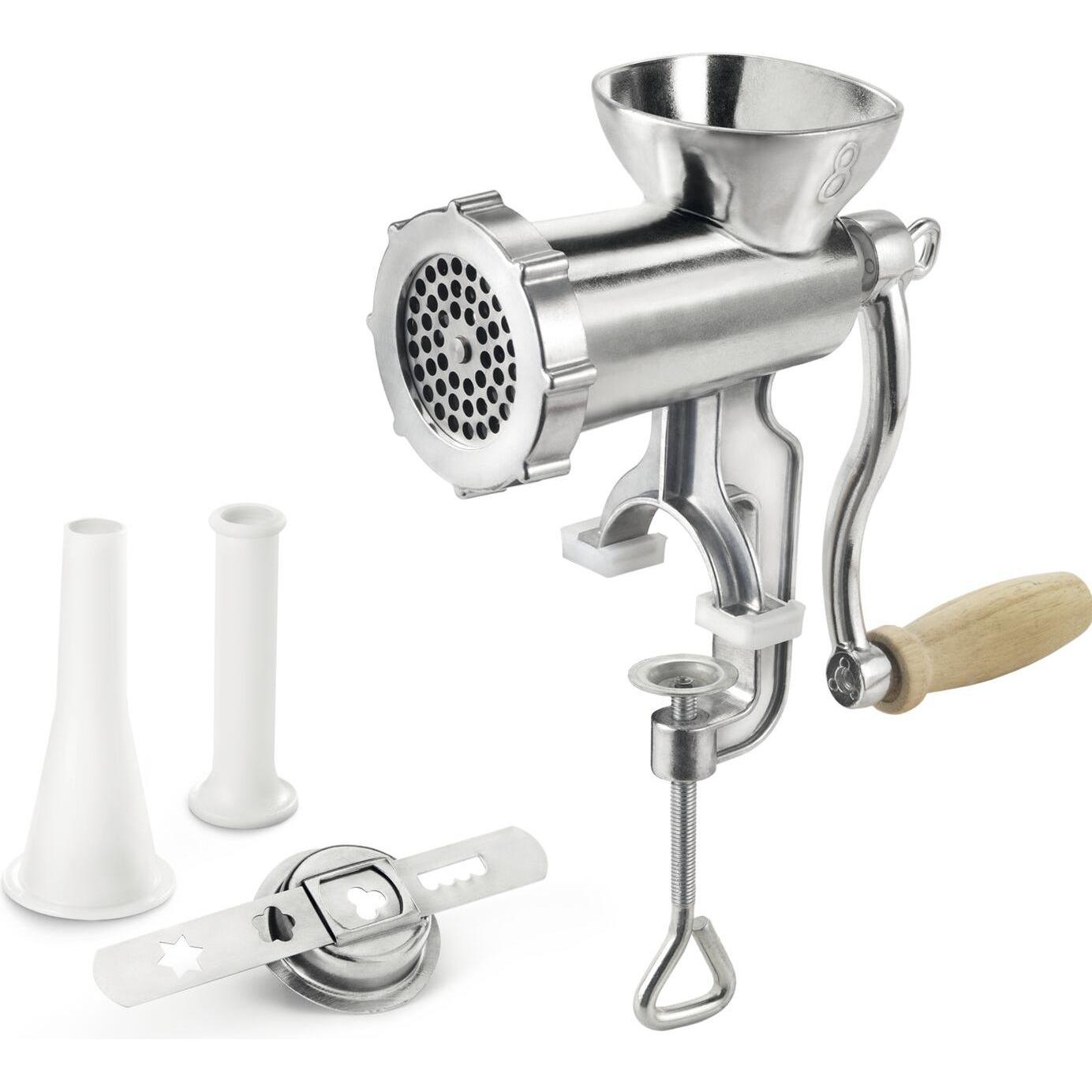 Metaltex Fleischwolf-Set 'Jack' Grösse 8 Alu, Fleischwolf, Grau
