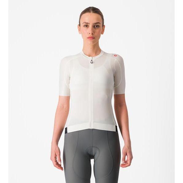 Castelli, Unisex, Velotrikot, Espresso W Jersey (XS), Weiss, XS