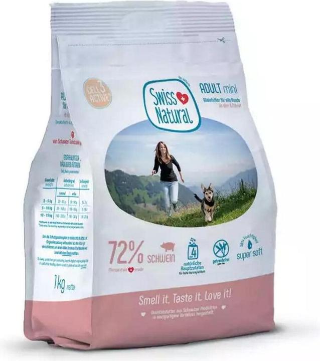 Swiss natural Soft Adult Mini Pork & Potato 1 kg (Adult, 1 pcs., 1000 g)
