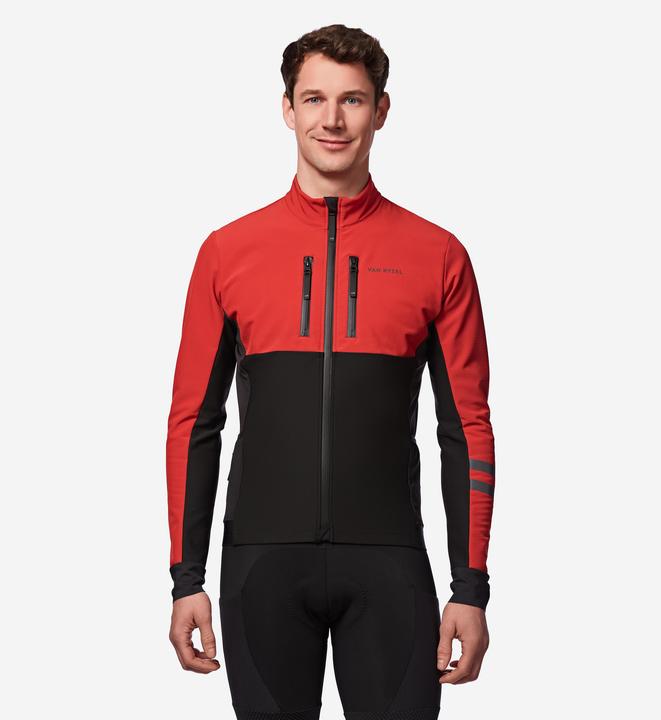 Produktbild Van rysel Fahrradjacke Rennrad Winter EDR Herren schwarz/rot (S)