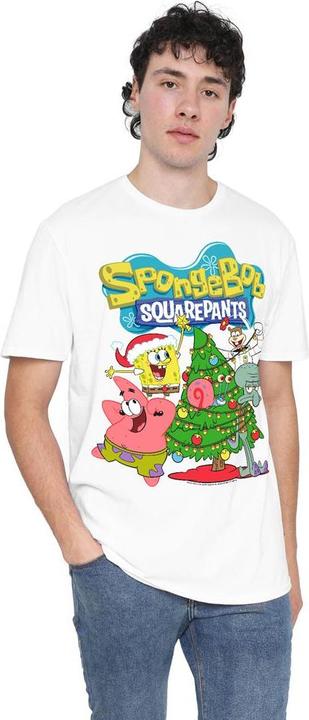 Immagine prodotto Spongebob Squarepants Maglietta Albero di Natale Uomo (3XL)