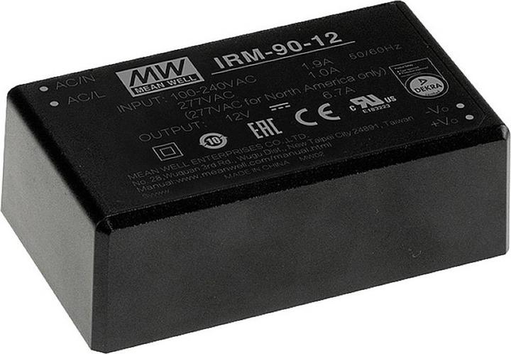 Actual product image MeanWell IRM-90-24ST AC/DC power supply module, closed 24 V/DC 3.75 A 99 W