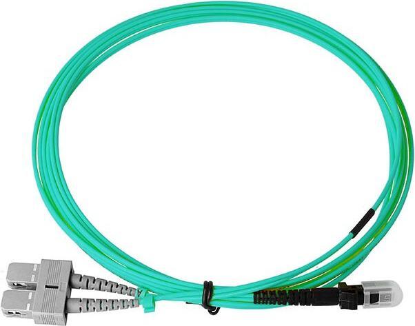 Actual product image BlueOptics Duplex fibre optic patch cable MTRJ-SC Multimode OM3 1 metre (1 m)