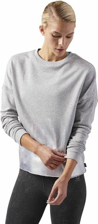 Produktbild Reebok Herren Sweater ohne Kapuze Foil Crew Hellgrau (M)