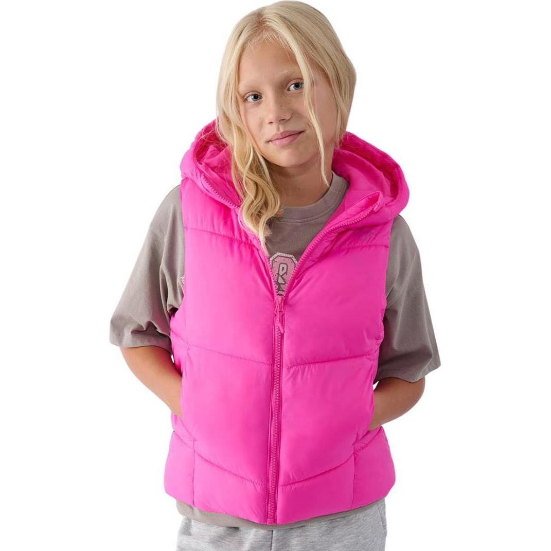 4F, Mädchen, Weste, Kamizelka dla dziewczynki F129 fuksja 4FJWAW24TVJAF129 55S 152cm, (55)