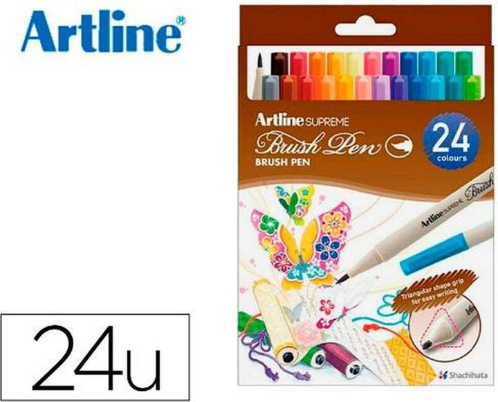 Actual product image Artline Brush Pen Supreme (24x)