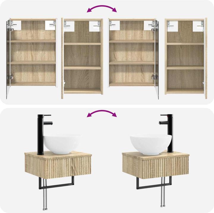 Produktbild vidaXL Badezimmerschrank-Set