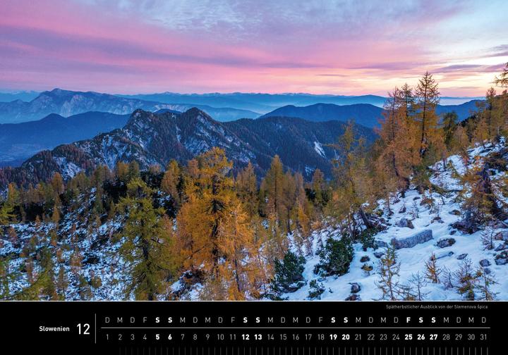 Produktbild Slowenien Premiumkalender 2026 (50 x 35 cm)
