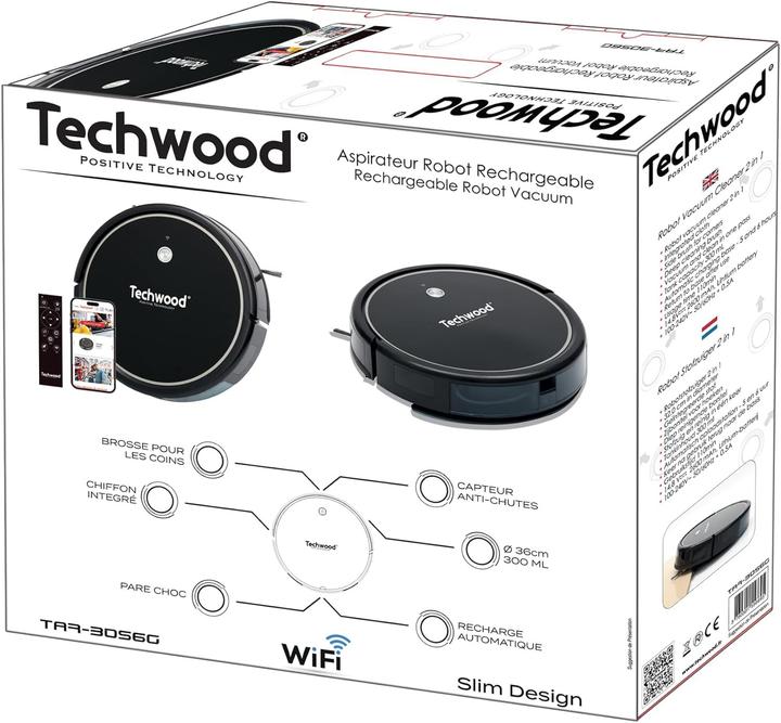 Produktbild Techwood Roboter-Staubsauger mit Wifi