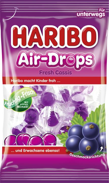 Actual product image Haribo Air-Drops Cassis (1 pcs., 100 g)