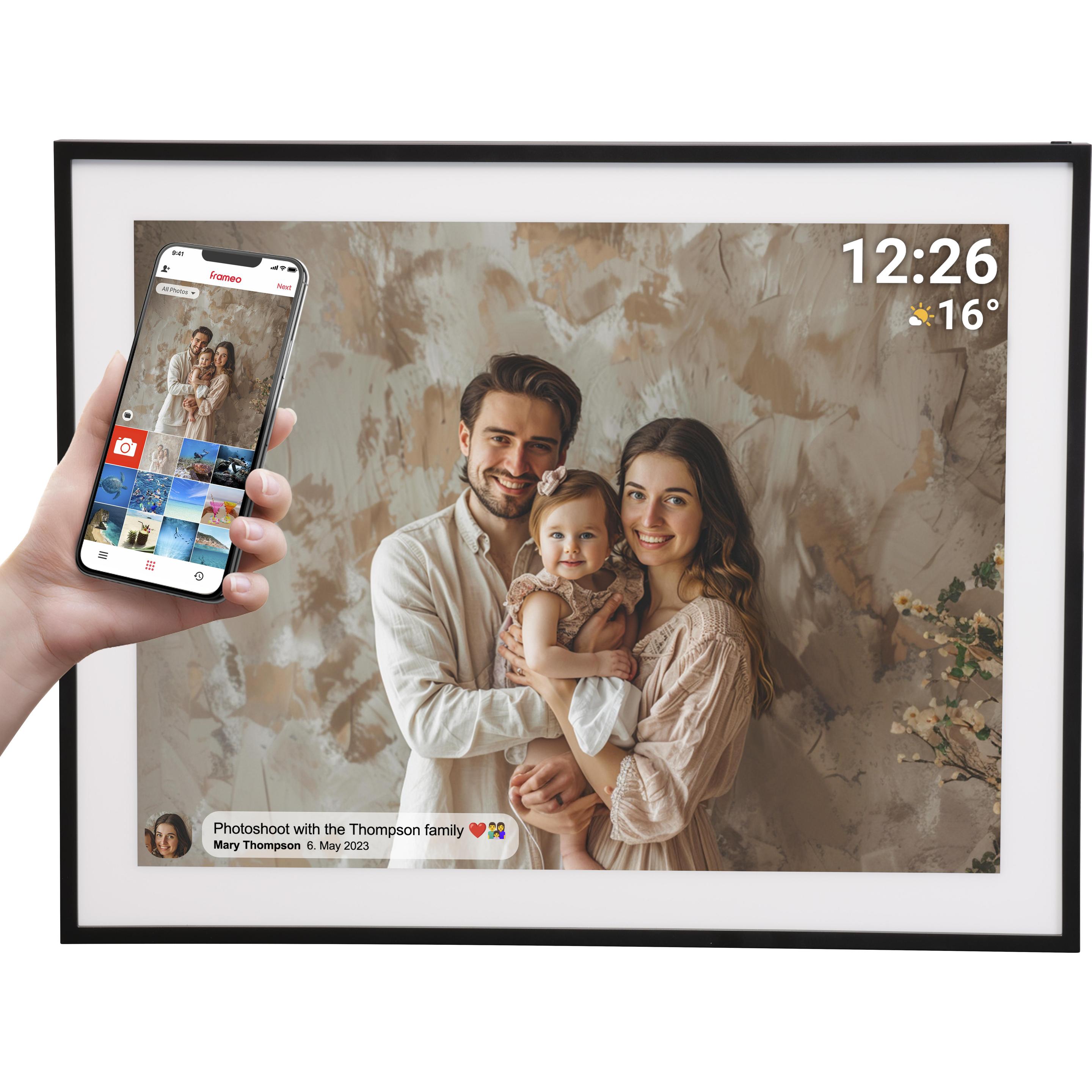 Denver Frameo PFF-1970 (19", 1280 x 960 pixel), Cornice digitale, Nero