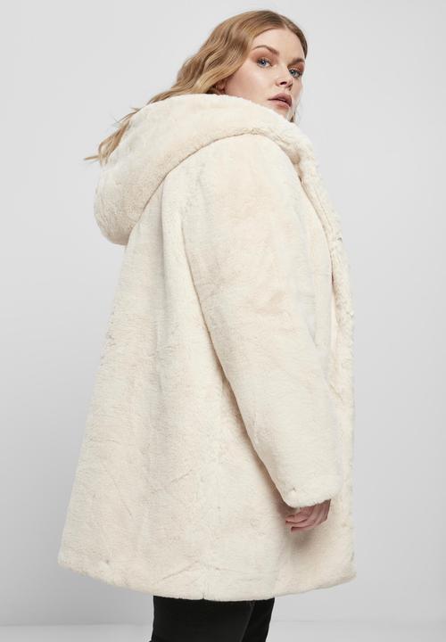 Produktbild Urban Classics Ladies Hooded Teddy Coat (5XL)